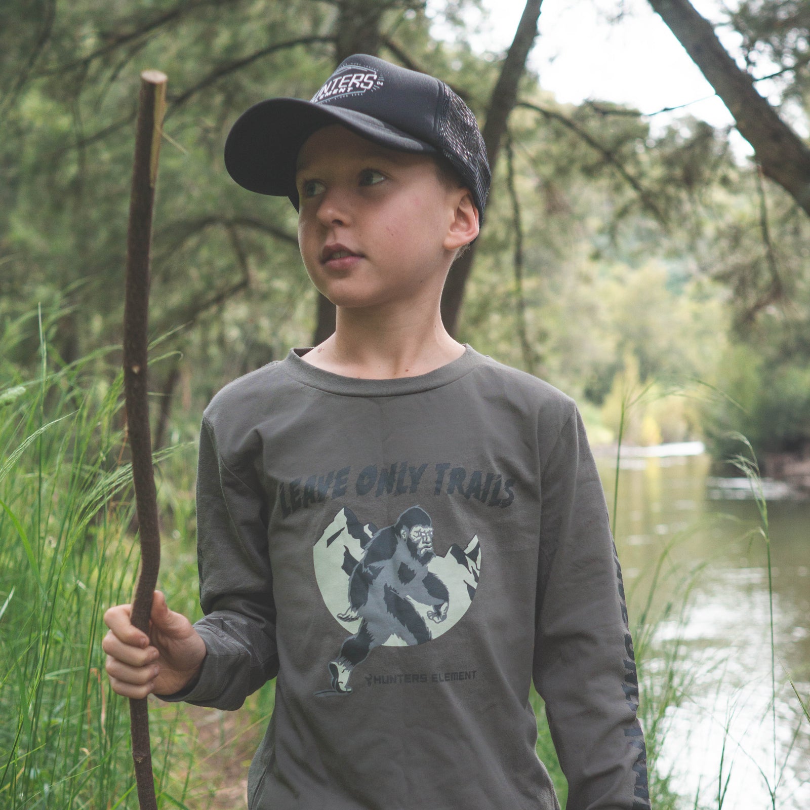 Leave Only Trails LS Tee Kids'