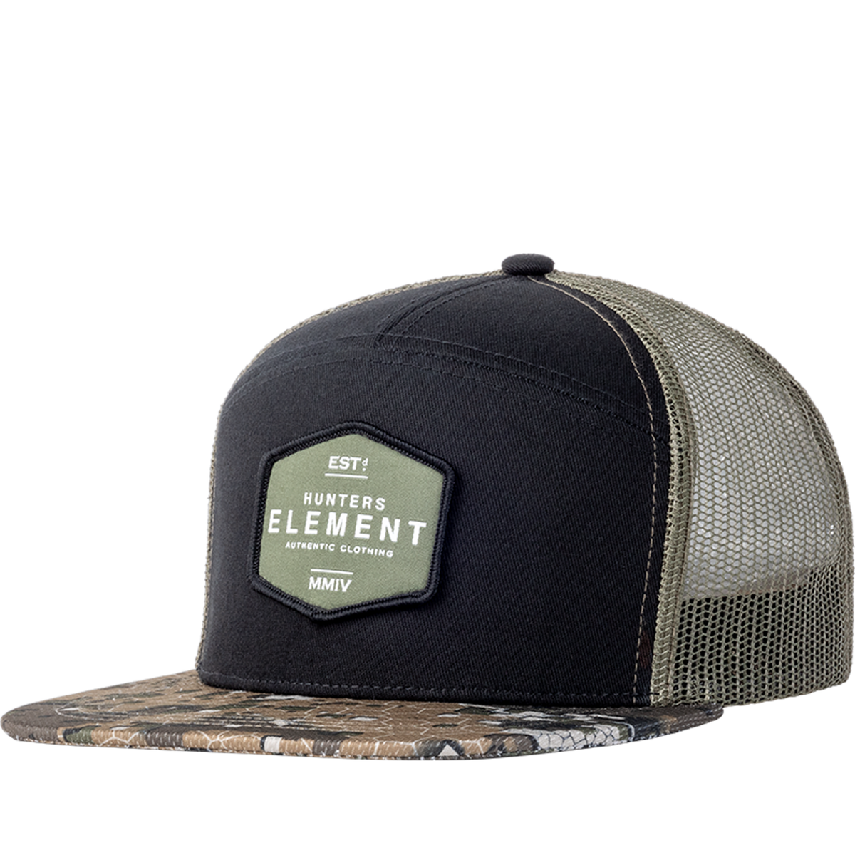 Authentic Trucker 7-Panel Snapback Cap Hunters Element NZ