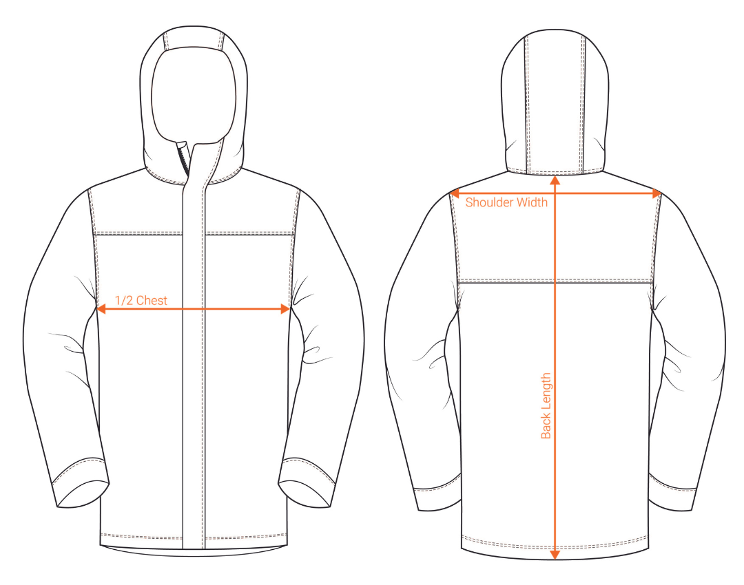 How To Measure Chest Length For Jacket Jacket Chest Size Measure