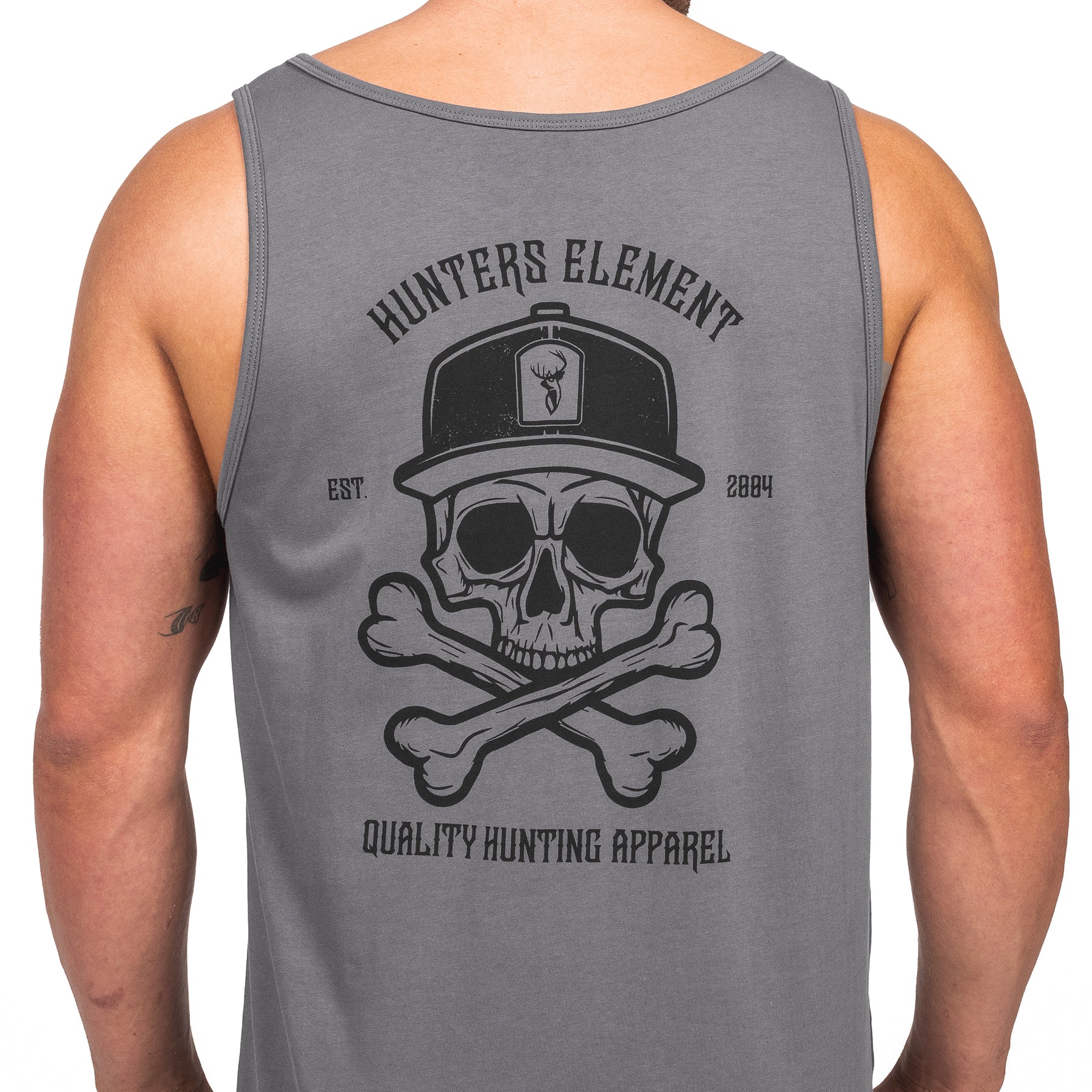 Skullcap Singlet | Premium Quality Cotton - Hunters Element NZ