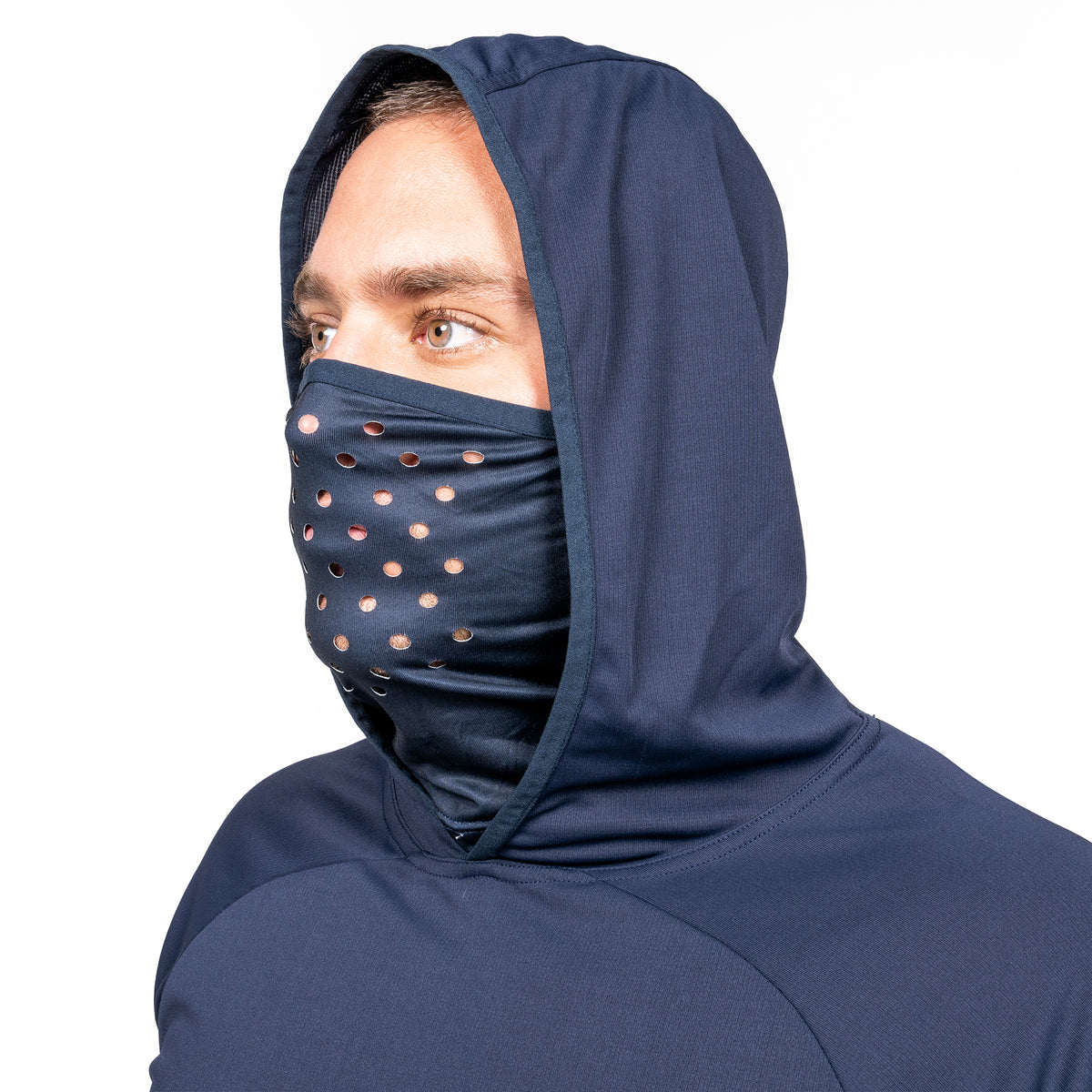 Stripey Fish Face Hoodie