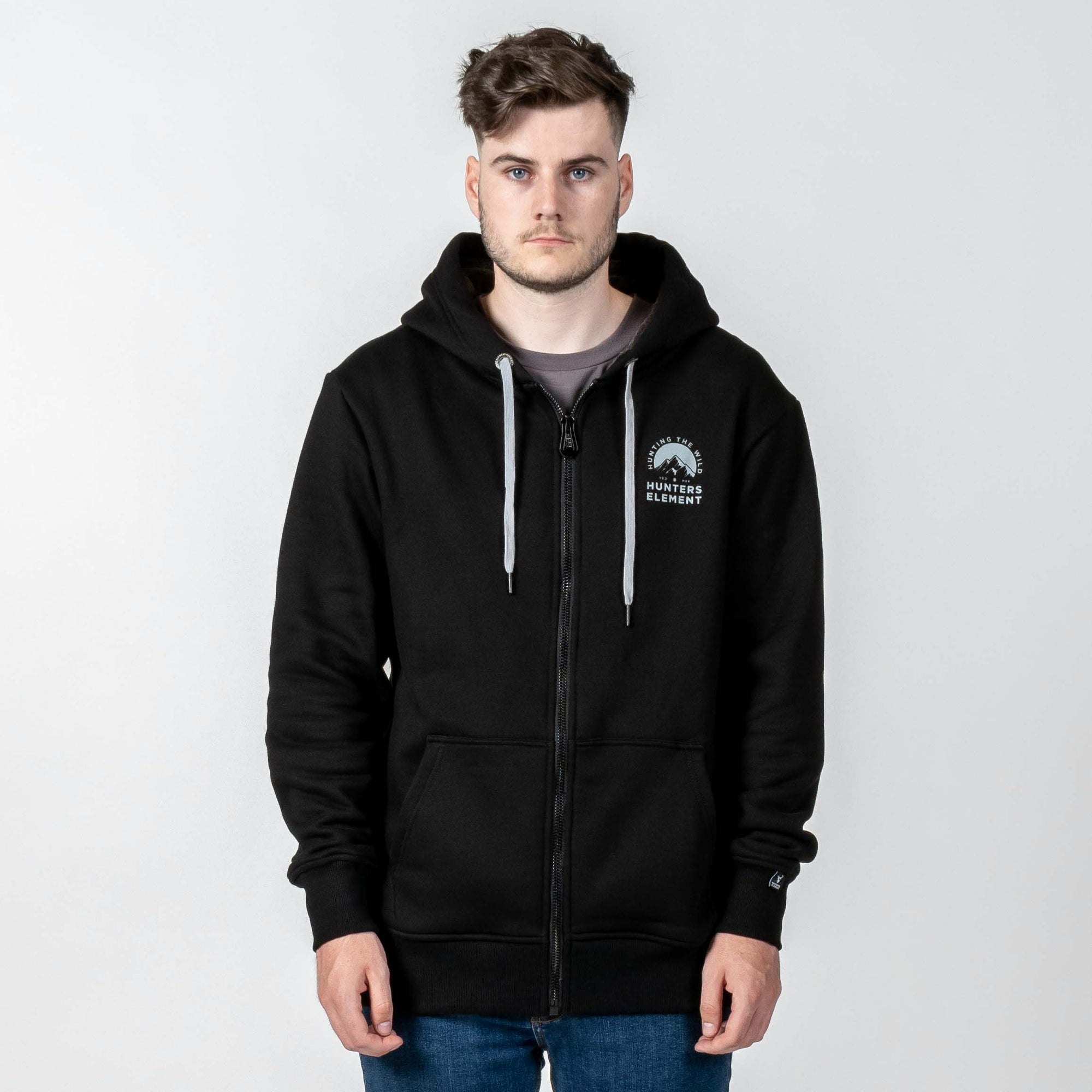 Hunters Element, Range Zip Hoodie, Cotton And Polyester